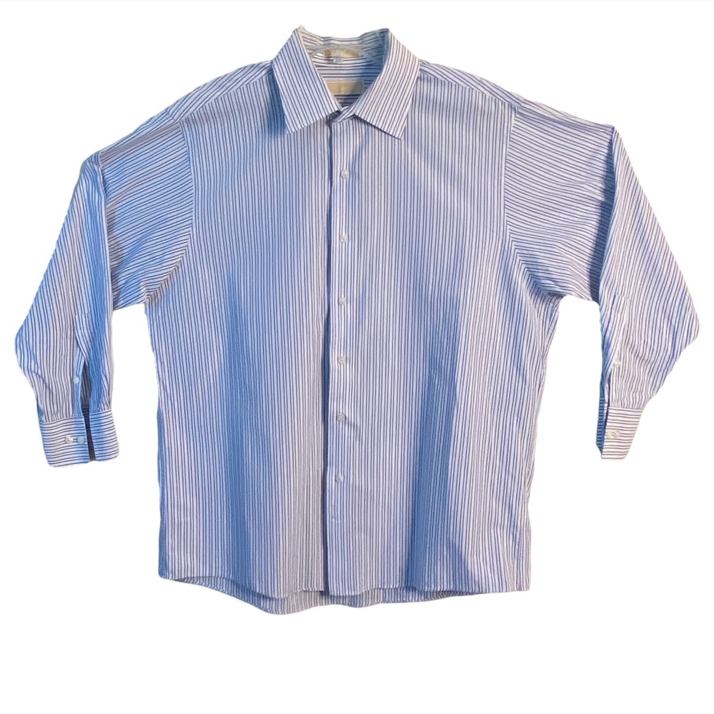 Michael Kors Mens Stripe Long Sleeve Shirt X-Large